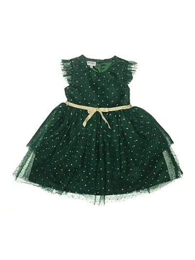 Pre-owned Blueberi Boulevard Kids' Dress In Green