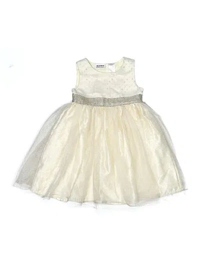 Pre-owned Blueberi Boulevard Kids' Dress In Ivory