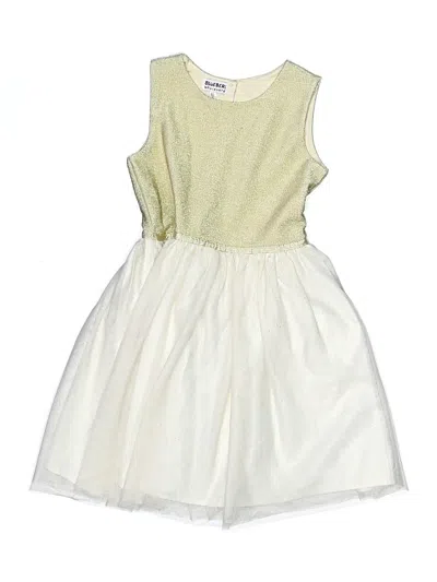 Pre-owned Blueberi Boulevard Kids' Dress In Ivory