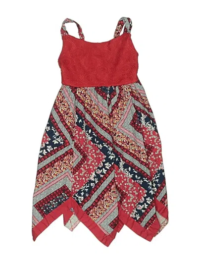 Pre-owned Blueberi Boulevard Kids' Dress In Red