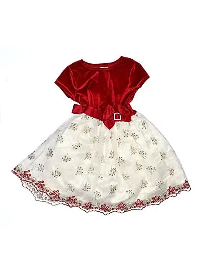 Pre-owned Blueberi Boulevard Kids' Dress In Red