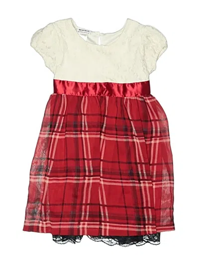 Pre-owned Blueberi Boulevard Kids' Dress In Red
