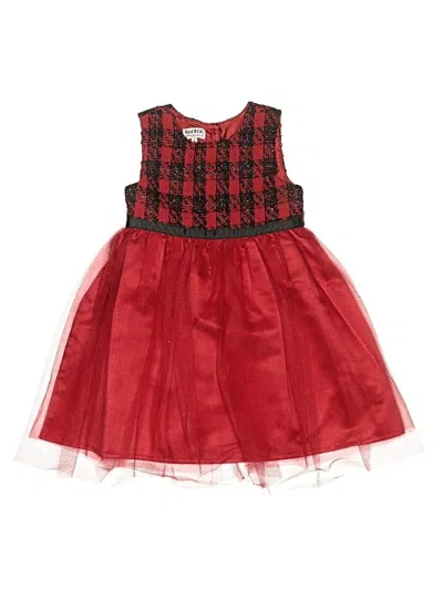 Pre-owned Blueberi Boulevard Kids' Dress In Red
