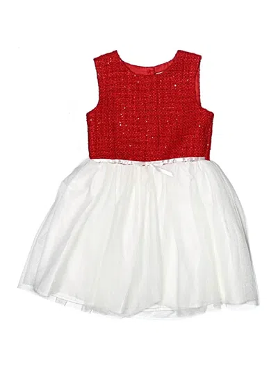 Pre-owned Blueberi Boulevard Kids' Dress In Red