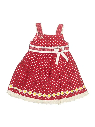 Pre-owned Blueberi Boulevard Kids' Dress In Red