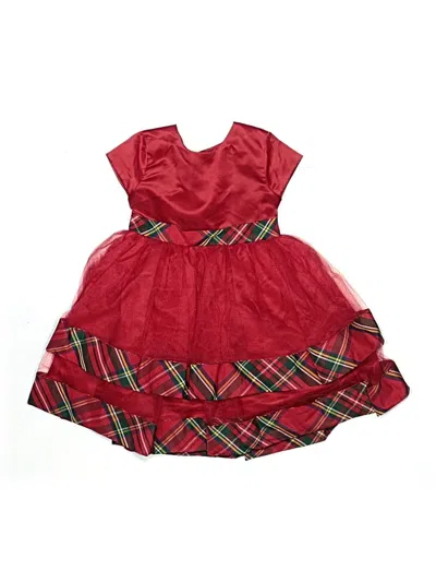 Blueberi Boulevard Kids' Dress In Red