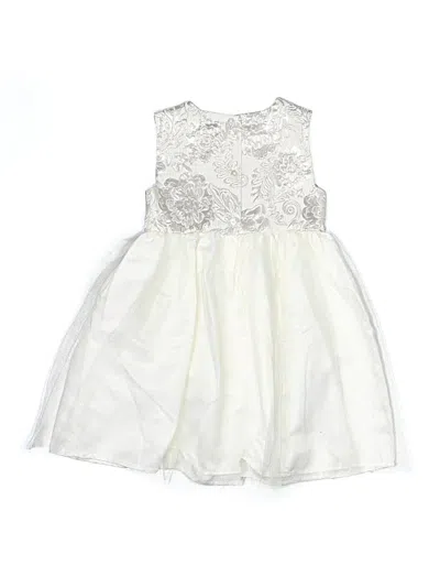 Pre-owned Blueberi Boulevard Kids' Dress In Silver