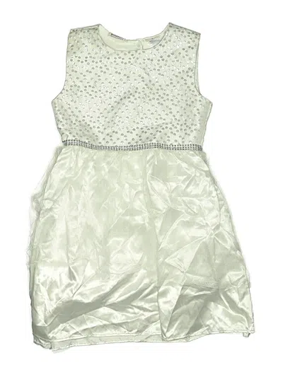 Pre-owned Blueberi Boulevard Kids' Dress In Silver