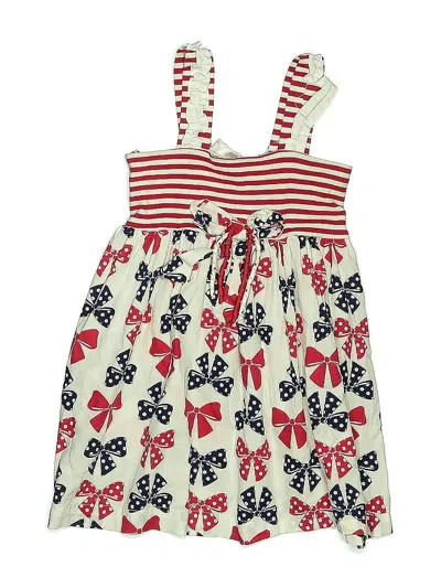 Pre-owned Blueberi Boulevard Kids' Dress In White