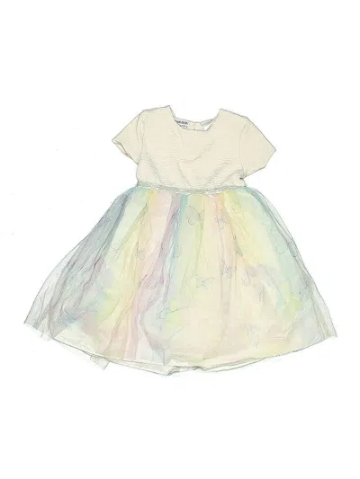 Pre-owned Blueberi Boulevard Kids' Dress In White