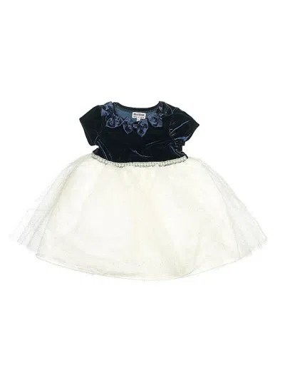 Pre-owned Blueberi Boulevard Kids' Dress In White