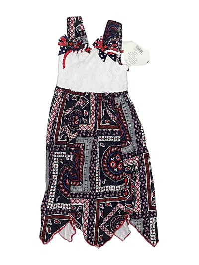 Pre-owned Blueberi Boulevard Kids' Dress In White