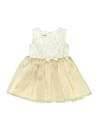 Pre-owned Blueberi Boulevard Kids' Dress In White