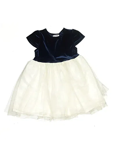 Pre-owned Blueberi Boulevard Kids' Dress In White