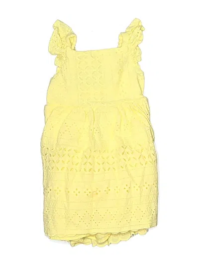 Pre-owned Blueberi Boulevard Kids' Dress In Yellow