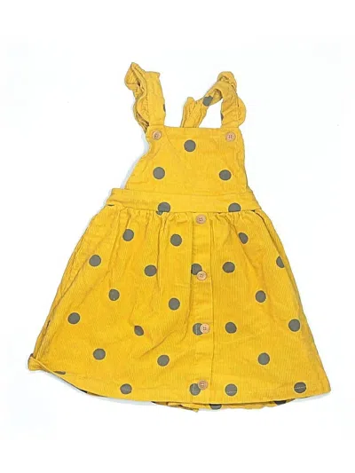 Pre-owned Blueberi Boulevard Kids' Dress In Yellow