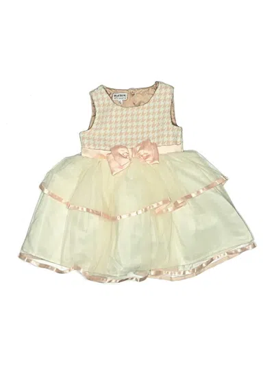 Pre-owned Blueberi Boulevard Kids' Dress In Yellow