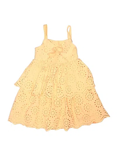 Pre-owned Blueberi Boulevard Kids' Dress In Yellow