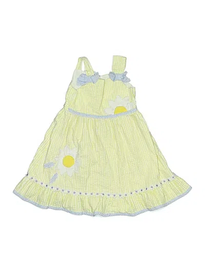 Pre-owned Blueberi Boulevard Kids' Dress In Yellow