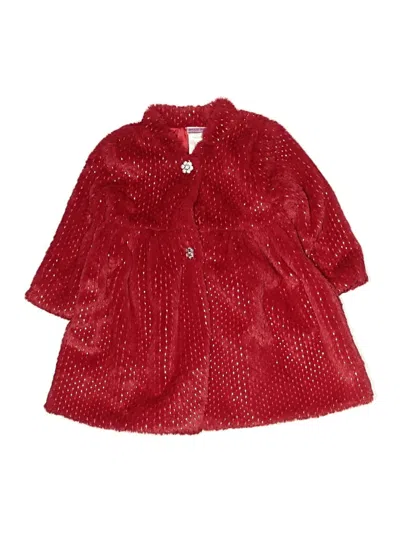 Pre-owned Blueberi Boulevard Kids' Fleece Jacket In Red