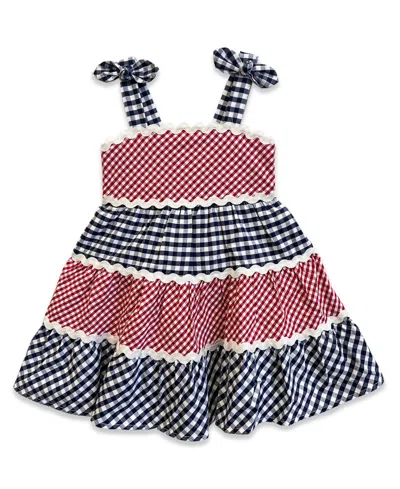 Blueberi Boulevard Kids' Girls' 2t-6x Americana Gingham Sundress In Multi