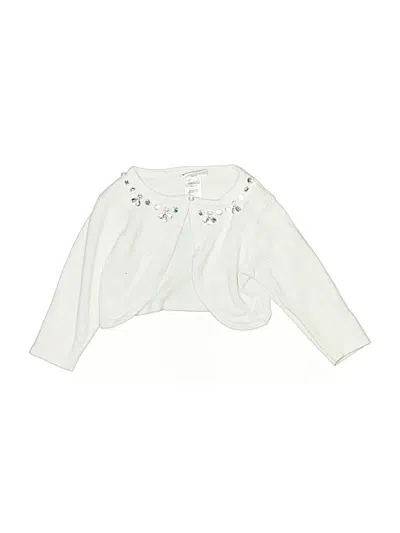 Pre-owned Blueberi Boulevard Kids' Long Sleeve Blouse In Ivory