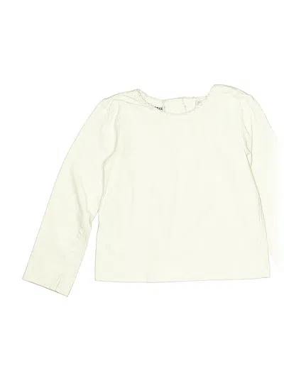 Pre-owned Blueberi Boulevard Kids' Long Sleeve T-shirt In White
