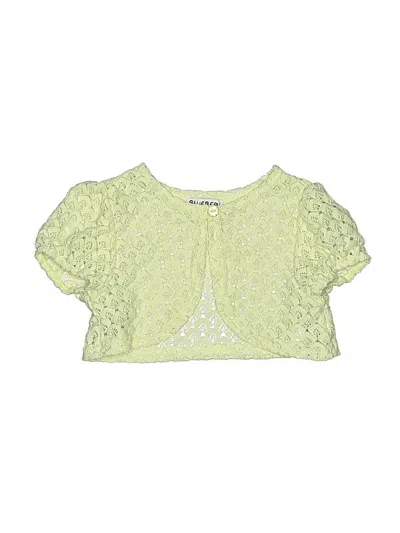 Pre-owned Blueberi Boulevard Kids' Short Sleeve Blouse In Green