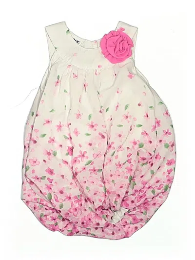 Pre-owned Blueberi Boulevard Babies' Short Sleeve Onesie In Pink