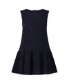 Blueberi Boulevard Toddler And Little Girls Drop Waist Sleeveless Peplum Hem Dress In Black