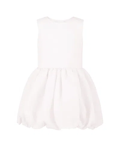 Blueberi Boulevard Kids' Toddler And Little Girls Sleeveless Bubble Hem Dress In White
