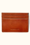 Bluebonnet The Toscano Italian Leather Card Wallet In Brown