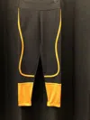 Bluefish Women's Mesh Spin Leggings In Black/yellow