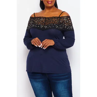 Bluegrey Banded Lace Drop Tunic