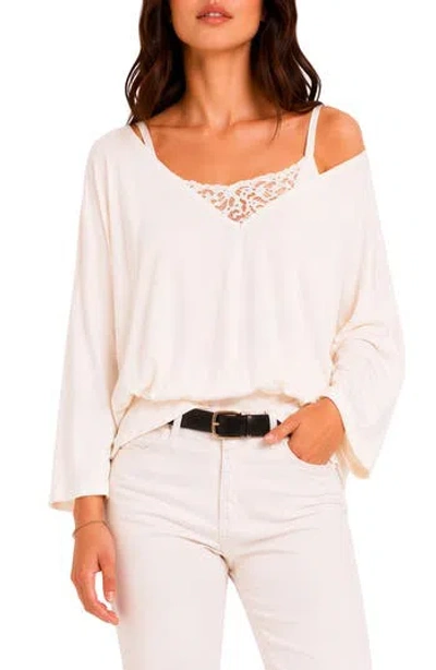 Bluegrey Lace Inset Tunic In Ivory