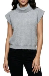 Bluegrey Sleeveless Turtleneck Sweater In Gray