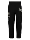 Bluemarble Bead-embroidered Trousers In Black