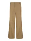 Bluemarble Beige Straight Pants In Beige