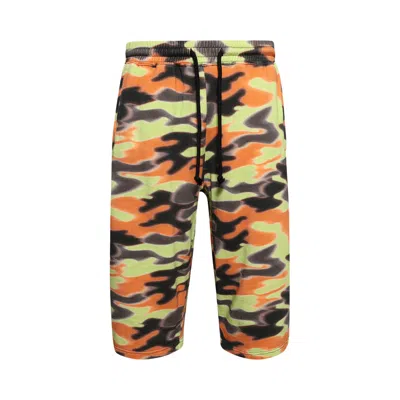 Pre-owned Bluemarble Blurry Camo Fleece Shorts 'multicolor' | Multi-color | Men's Size Xl