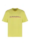Bluemarble Yellow T-shirt With Maxi Print In Yellow