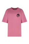 Bluemarble Cotton Crew-neck T-shirt In Pink