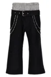 Bluemarble 'double Layered Boxer' Pants In Black