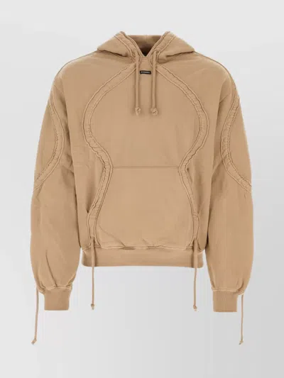 BLUEMARBLE DRAWSTRING HOOD COTTON SWEATSHIRT