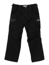 Bluemarble Embroidered Cargo Trousers In Black