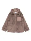 Bluemarble Faux-fur Zip Coat In Brown