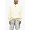 Bluemarble Fleeced-cotton Hoodie With Patch Pocket In Yellow