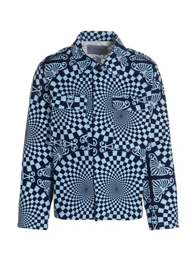 Bluemarble Blue Printed Jacket