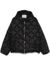 Bluemarble Black Hooded Bomber Jacket In Black