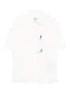 Bluemarble Ink Stained Pocket Shirt In White