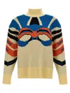 Bluemarble Multicolor Jacquard Sweaters In Multicolor